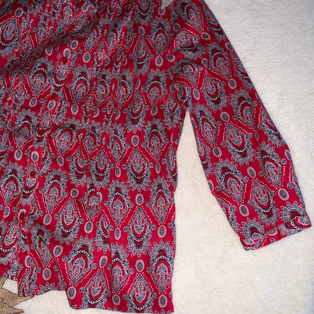 Talbots 3/4 sleeve, button down. - Picture 7 of 7